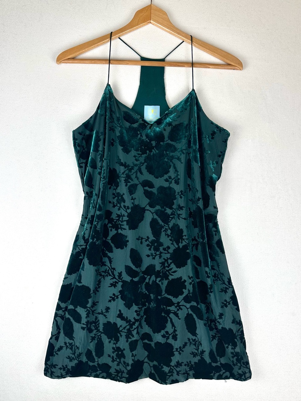 CeCe Halter Velvet Burnout Mini Dress Hoco Party Cocktail
